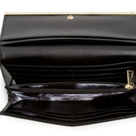 Ted Baker London Pinlie Matinee Micro Bow Leather Wallet MSRP $195 Clearance - Picture 3 of 6